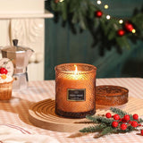 Frosted Cranberry Luxury Scented Candles - 19oz, 88hr Burn Time, Perfect Christmas Gifts for Women - Homesidy.com