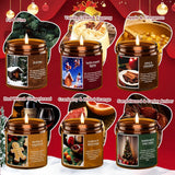 Christmas Candle Set, 6 Pack Candles for Home Scented, Aromatherapy Jar Candle Gifts for Women, Natural Soy Wax Long Lasting Glass Candle Set, Scented Candles for Christmas, Birthday, Thanksgiving Day - Homesidy.com