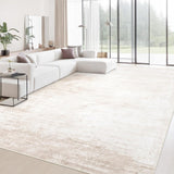 Area Rugs 6x9 Living Room: Washable Rug Modern Abstract Large Rug Soft Non Slip Neutral Rugs Stain Resistant Indoor Carpet for Bedroom Kitchen Dining Room Table Nursery Home Office Rugs(Beige,6x9) - Homesidy.com