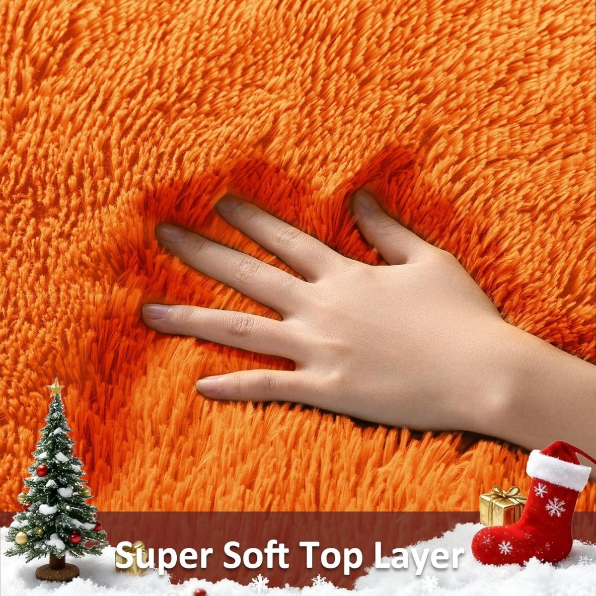 Ophanie Area Rugs for Living Room Bedroom, Upgrade Non - Slip Fluffy Soft Grey Shag Carpet, Indoor Floor Gray 4x6 Fuzzy Shaggy Living Room Plush Rug for Kids Home Dorm Decor Aesthetic - Homesidy.com