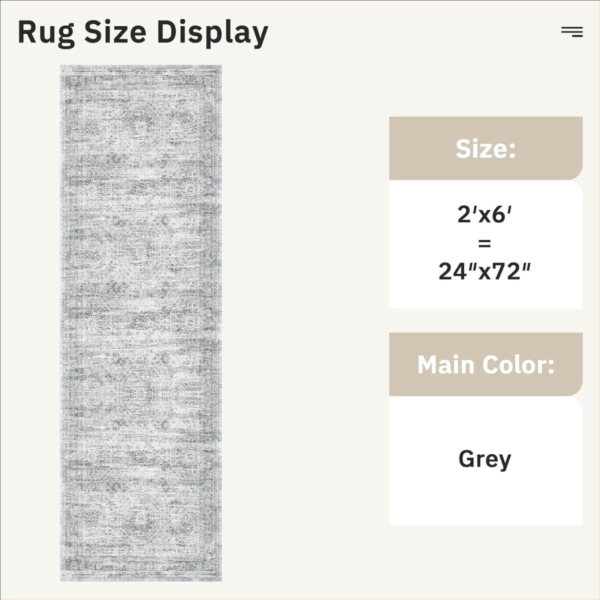Soalmost Washable Area Rug 8x10, Large Soft Rugs for Living Room Vintage Beige Carpet 8x10 Area Rugs for Bedroom Dining Room Non - Slip Stain Resistant Under Table Rug - Homesidy.com