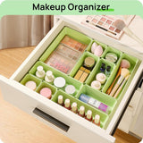 Vtopmart 25 PCS Clear Plastic Drawer Organizers Set, 4 - Size Versatile Bathroom and Vanity Drawer Organizer Trays, Storage Bins for Makeup, Bedroom, Kitchen Gadgets Utensils and Office - Homesidy.com