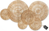 CHI AN HOME Wicker 23 Inch Jute Wall Decor Baskets, Set of 6 Extra Large Woven Jute Wall Plates, 23&34;,21&34;,15&34;,13&34;,12,10&34;, Decorative Baskets for Wall Arts, Wall Hanging for Bedroom, Living Room, Office - Homesidy.com