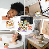 AOOVOO Scented Candles - 4PC Candle Set, 36 oz Soy Candles, Soy Candle for Home Scented, Lavender/Vanilla/Eucalyptus/Sage - Homesidy.com