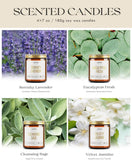 AOOVOO Scented Candles - 4PC Candle Set, 36 oz Soy Candles, Soy Candle for Home Scented, Lavender/Vanilla/Eucalyptus/Sage - Homesidy.com