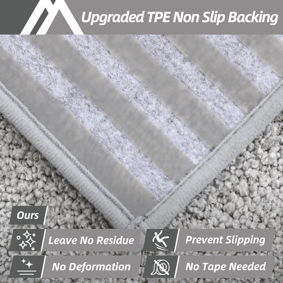 COSY HOMEER Edging Stair Treads Non - Slip Carpet Mat 28inX9in Indoor Stair Runners for Wooden Steps, Edging Stair Rugs for Kids and Dogs, 100% Polyester TPE Backing (15pc, Beige) - Homesidy.com