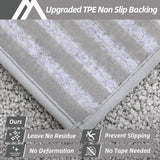 COSY HOMEER Edging Stair Treads Non - Slip Carpet Mat 28inX9in Indoor Stair Runners for Wooden Steps, Edging Stair Rugs for Kids and Dogs, 100% Polyester TPE Backing (15pc, Beige) - Homesidy.com