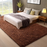 Ophanie Area Rugs for Living Room Bedroom, Upgrade Non - Slip Fluffy Soft Grey Shag Carpet, Indoor Floor Gray 4x6 Fuzzy Shaggy Living Room Plush Rug for Kids Home Dorm Decor Aesthetic - Homesidy.com