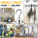 DIYMAG Magnetic Hooks, 30lbs Magnet Hook 2025 Cruise Cabin Ship Essentials Heavy Duty Strong Magnets Refrigerator Fridge Hanging for Classroom Beach Vacation Kitchen Grills Home 20 Pack (Silver) - Homesidy.com