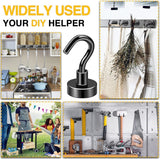 DIYMAG Magnetic Hooks, 30lbs Magnet Hook 2025 Cruise Cabin Ship Essentials Heavy Duty Strong Magnets Refrigerator Fridge Hanging for Classroom Beach Vacation Kitchen Grills Home 20 Pack (Silver) - Homesidy.com