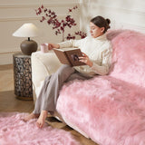 Ashler Faux Fur Rug, Fluffy White Small Sheepskin Rug, Ultra Soft 2x3 Ft Mat, Machine Washable Shag Mats, Nursery Throw for Bed, Living, Kids Room - Homesidy.com
