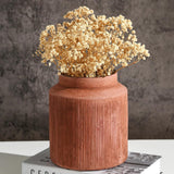 Rustic Vases for Home Decor. Ceramic Vase for Dining Table Decor. Terracotta Decorative Vase 6.1IN. ZSHLXM - Homesidy.com