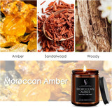 Eucalyptus &amp; Sage Scented Candles,Candles for Home Scented Aromatherapy Candles,Soy Wax Candle Gift for Women Men Amber Jar Candle, 7oz - Homesidy.com