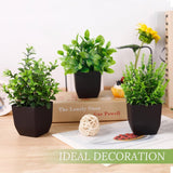 Der Rose 4 Pack Fake Plants Mini Artificial Greenery Potted Plants for Home Decor Indoor Office Table Room Farmhouse Bathroom Decor - Homesidy.com