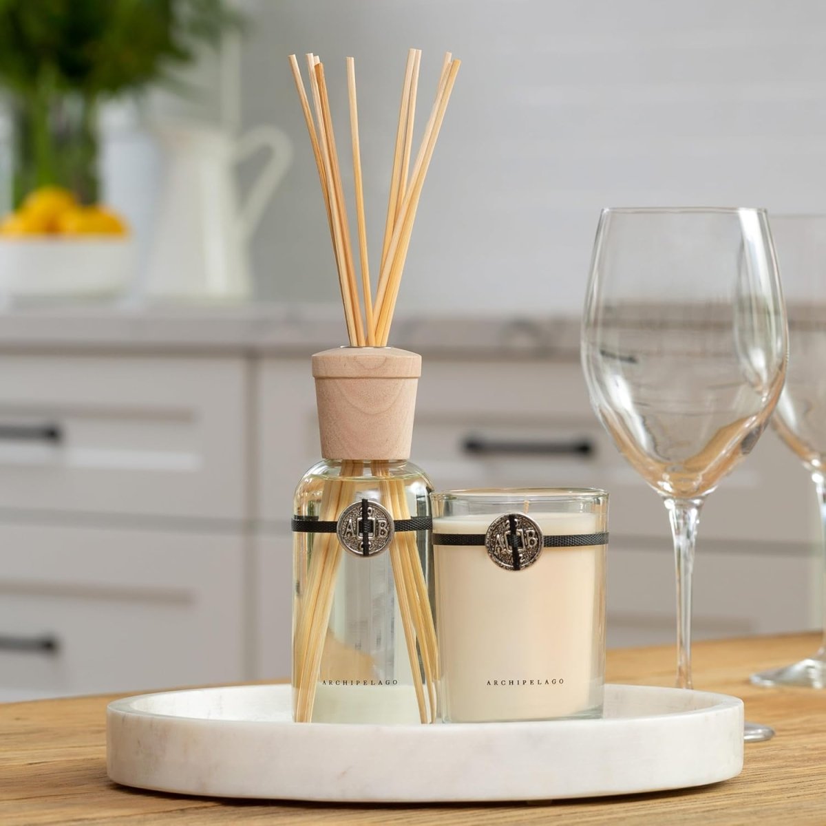 Archipelago Botanicals Scented Candle Hand - Poured Premium Wax, Burns Approx. 60 Hours, Pineapple Ginger, Soy Candle in Glass Jar, 4.5 Inch, 8.6 oz - Homesidy.com