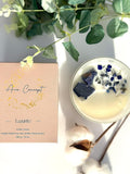 ava concept - Soy Candles with Crystals - Aromatherapy Scented Candle for Women - Lavender Vanilla Gift Set - Small Wax Melts - 3 Pack 3.5oz - Homesidy.com