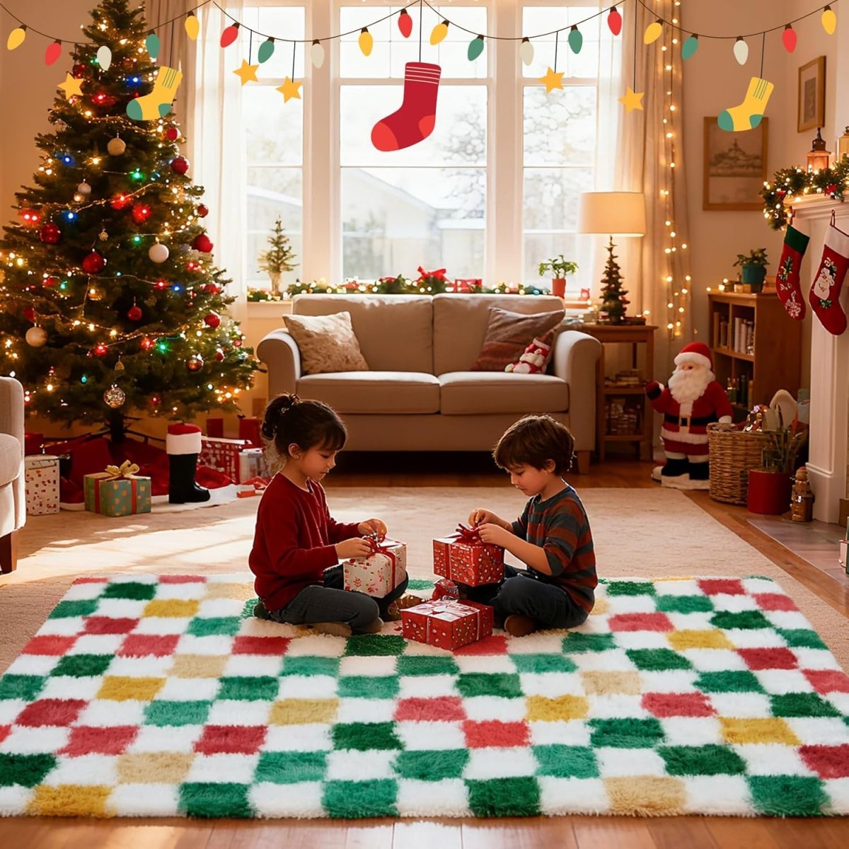 Shag Area Rugs for Bedroom Living Room,4X6 Ultra Soft Fluffy Area Rugs for Dorm, Indoor Carpet Nursery Rugs for Kids Girls Room Home Decor,Pink - Homesidy.com
