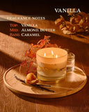 1771 Aromas Vanilla Scented Candles - 100% Natural Soy Wax - Large 3 Wick Jar Candle - Up to 50 Hours Burning Time - Candles for Home - Gift - Ready Candle for Men &amp; Women - Aromatherapy Candles - Homesidy.com