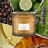 LA JOLIE MUSE Sahara Amber Candle – Bergamot, Clove &amp; Amber | 12 oz Large 2 - Wick Soy Wax Candle | 60 Hours Clean Burn | Gift - Ready for Hosts &amp; Gatherings | Elegant Home Décor - Homesidy.com