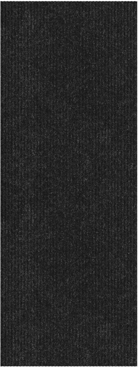 Ottomanson Hallway Runner Rug 2 x 6 Durable Non - Slip Mat with Scraper Pile for Indoor &amp; Outdoor Use - Ideal for Kitchen, Entryway, Patio &amp; Garage - High - Traffic Carpet, Black - Homesidy.com