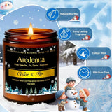 Christmas Candles - Christmas Spice Candle | 7 oz Soy Candles with Warm Cinnamon, Clove &amp; Nutmeg Aroma | Holiday Scented Candle, Cozy Winter Candle Gift for Men &amp; Women - Homesidy.com