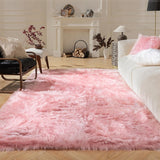 Ashler Faux Fur Rug, Fluffy White Small Sheepskin Rug, Ultra Soft 2x3 Ft Mat, Machine Washable Shag Mats, Nursery Throw for Bed, Living, Kids Room - Homesidy.com