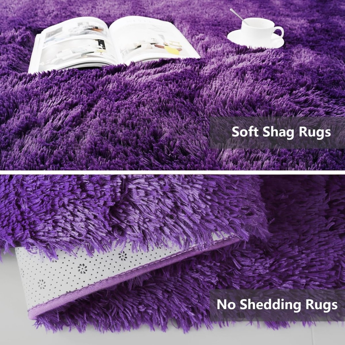 Shag Area Rugs for Bedroom Living Room,4X6 Ultra Soft Fluffy Area Rugs for Dorm, Indoor Carpet Nursery Rugs for Kids Girls Room Home Decor,Pink - Homesidy.com