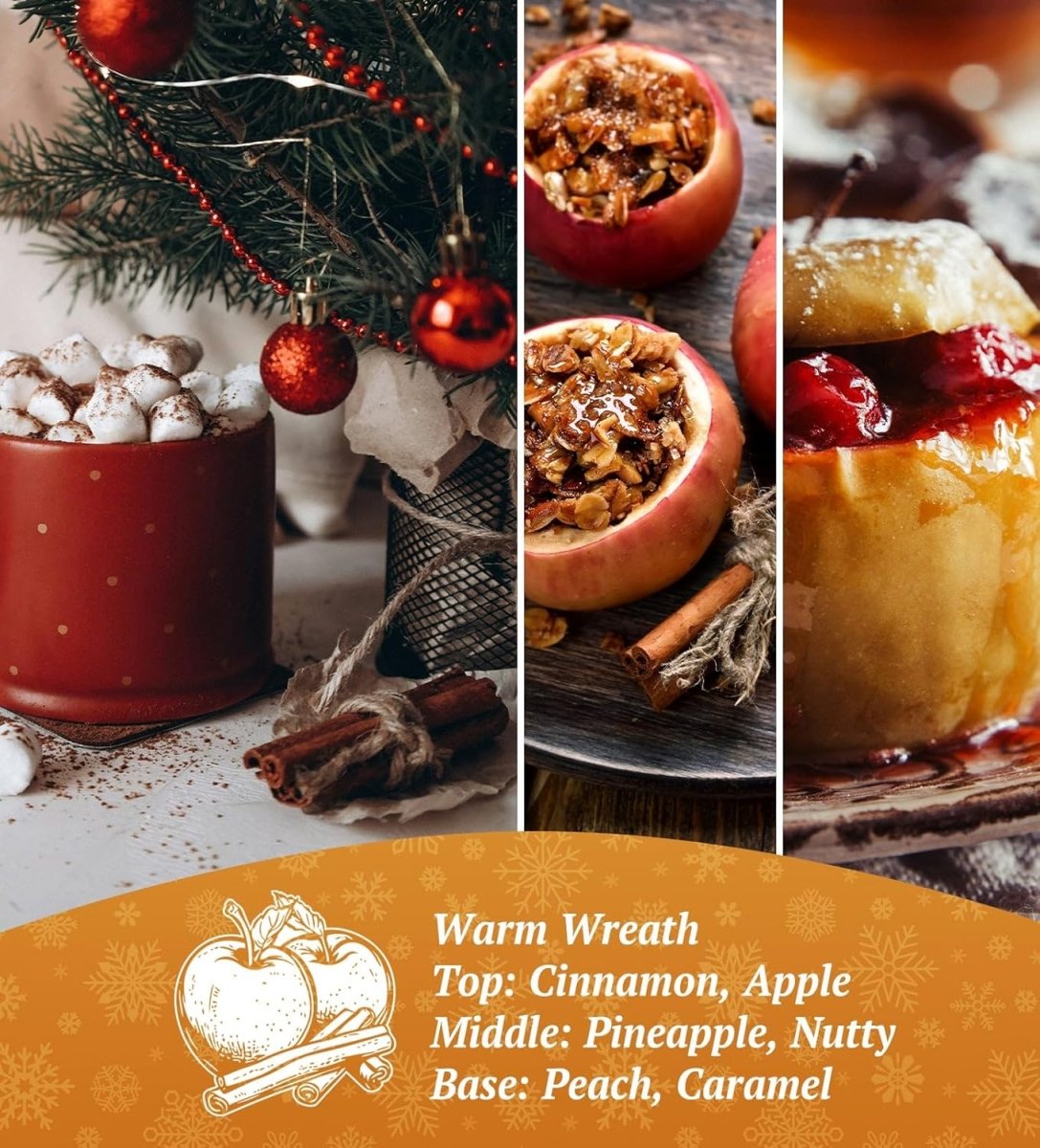 Merry Christmas Candles with Warmer LED, Christmas Decor Gifts Winter Candle with Pine Wood Spice Scents, Cypress Candle Over 40 Hours Burn Time, Home Decorations Indoor, 100% Soy Wax,White - Homesidy.com