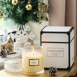 Frosted Cranberry Luxury Scented Candles - 19oz, 88hr Burn Time, Perfect Christmas Gifts for Women - Homesidy.com