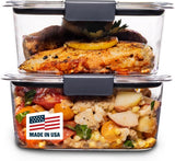 Rubbermaid Brilliance BPA - Free Airtight Food Storage Containers, 24 - Piece Set, Easy for Meal Prep, Lunch &amp; Leftovers - Homesidy.com