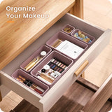 A - LuGei 【Military Grade Drawer Organizer, 【𝟱𝗦𝗶𝘇𝗲】 Makeup organizer, 【Holds 177 Items】 Bathroom Organizers and Storage, Organization and Storage, Desk Drawer Organizer for Bathroom Vanity - Homesidy.com