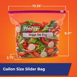 Hefty Slider Kitchen Storage Bags, Gallon Size, 66 Count - Homesidy.com