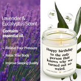 musaecoin Sister Birthday Gifts, Funny Gifts for Sister Christmas, Happy Birthday Gift for Women Sister Best Friend - Handmade Lavender Candle 7oz - Homesidy.com
