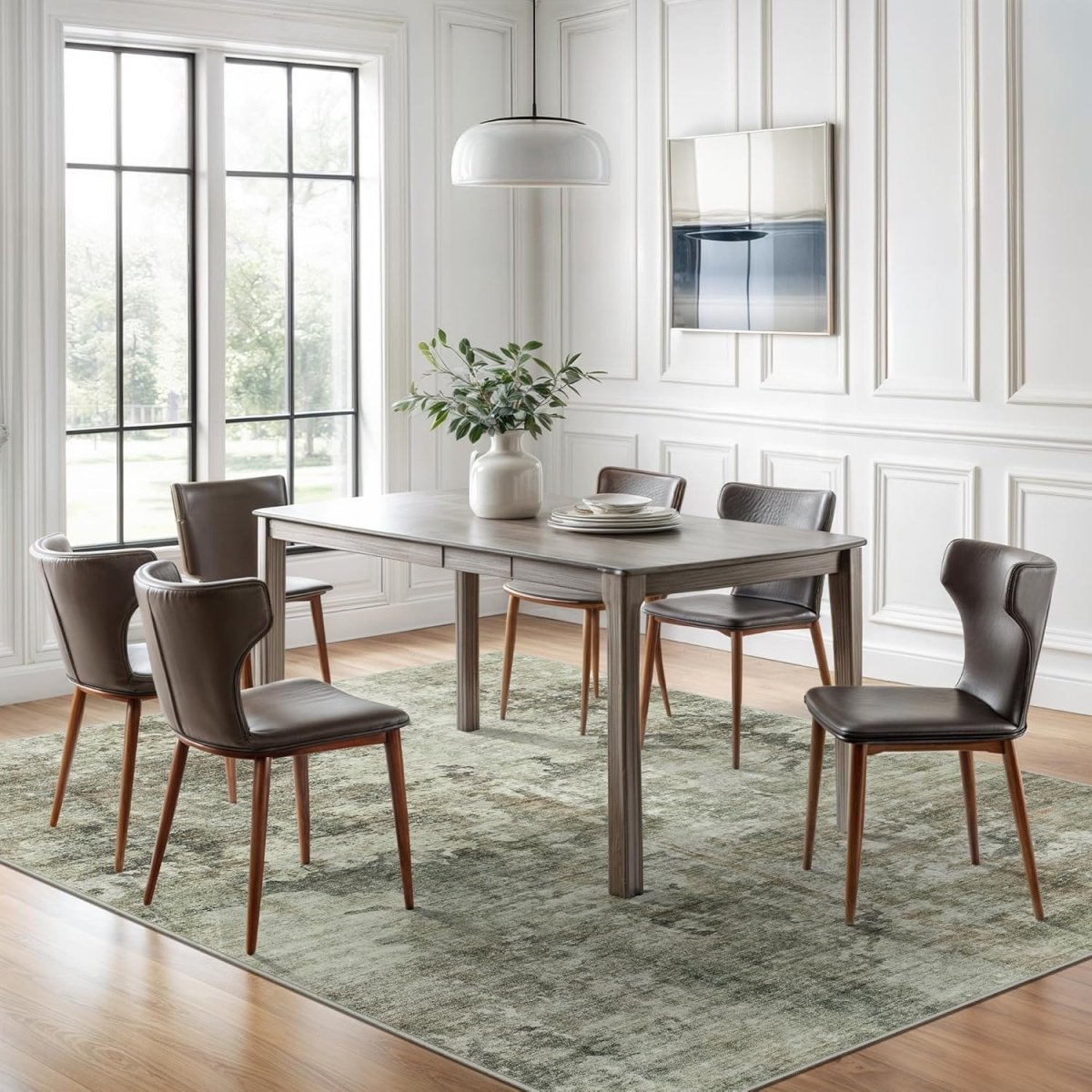 Soalmost Washable Area Rug 8x10, Large Soft Rugs for Living Room Vintage Beige Carpet 8x10 Area Rugs for Bedroom Dining Room Non - Slip Stain Resistant Under Table Rug - Homesidy.com
