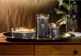 WoodWick Marine Amber Holiday Candle Gifts for Women and Men, 9.7 oz Precious Metals Collection with Crackling Wick - Homesidy.com