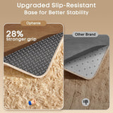 Ophanie Area Rugs for Living Room Bedroom, Upgrade Non - Slip Fluffy Soft Grey Shag Carpet, Indoor Floor Gray 4x6 Fuzzy Shaggy Living Room Plush Rug for Kids Home Dorm Decor Aesthetic - Homesidy.com