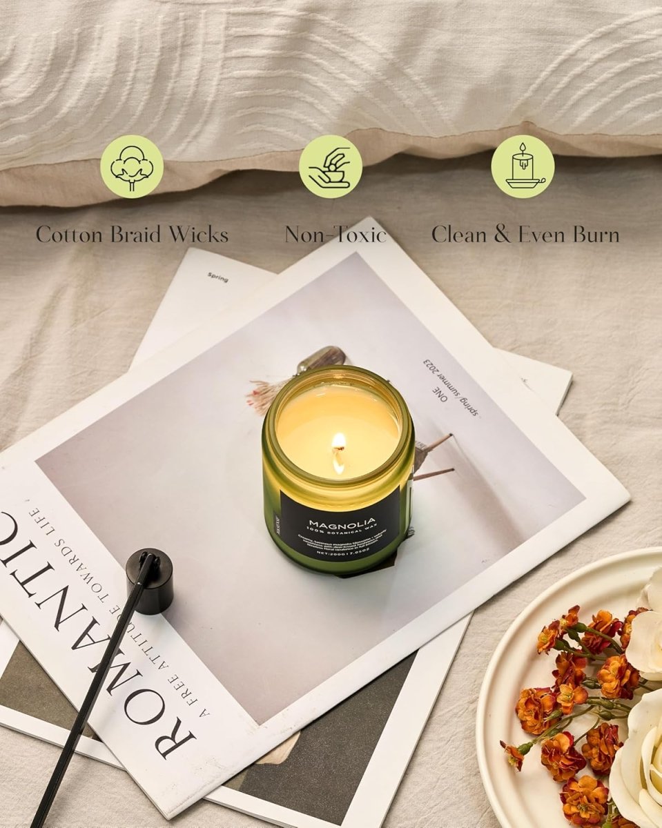 M&amp;SENSE Eucalyptus &amp; Mint Soy Candles for Home Scented, 11.6oz 70 Hour Burn Aromatherapy Candle Gift for Stress Relief, Meditation, Yoga, Relaxing SPA, Reusable Jar for Men and Women - Homesidy.com