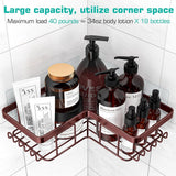 YASONIC Corner Adhesive Shower Caddy, with Soap Holder and 12 Hooks, Rustproof Stainless Steel Bathroom Organizer, No Drilling Wall Mounted Rack, Black, 3 - Pack - Homesidy.com