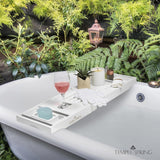 Temple Spring Wooden Bathtub Tray, Bamboo Bathroom Accessories, Bath Tray for Tub, at Home Spa Essentials, Board for Tub Table, Bath Caddy for Bathtub Accessories &amp; Bathroom Essentials – Natural - Homesidy.com