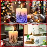 Electricwise Christmas Scented Candle Gift Set for Women, LED Xmas Candles Can Change Into 7 Colors, Winter Candle with 7.6oz Soy Wax Fir Holiday Candles for Christmas Women Gift(Snowman) - Homesidy.com