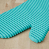 KITCHENAID Ribbed Soft Silicone Oven Mitt 2 - Pack Set, 7.5&34;x13&34;, Milkshake - Homesidy.com