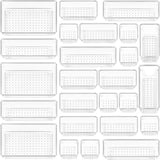 Vtopmart 25 PCS Clear Plastic Drawer Organizers Set, 4 - Size Versatile Bathroom and Vanity Drawer Organizer Trays, Storage Bins for Makeup, Bedroom, Kitchen Gadgets Utensils and Office - Homesidy.com
