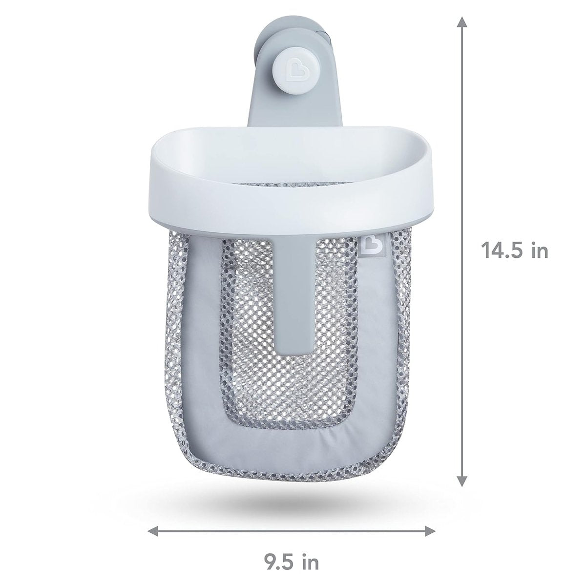 Munchkin® Super Scoop™ Hanging Bath Toy Storage with Quick Drying Mesh, Grey - Homesidy.com