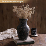 Rustic Vases for Home Decor. Ceramic Vase for Dining Table Decor. Terracotta Decorative Vase 6.1IN. ZSHLXM - Homesidy.com
