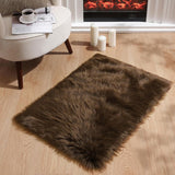 Ashler Faux Fur Rug, Fluffy White Small Sheepskin Rug, Ultra Soft 2x3 Ft Mat, Machine Washable Shag Mats, Nursery Throw for Bed, Living, Kids Room - Homesidy.com