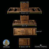 Temple Spring Wooden Bathtub Tray, Bamboo Bathroom Accessories, Bath Tray for Tub, at Home Spa Essentials, Board for Tub Table, Bath Caddy for Bathtub Accessories &amp; Bathroom Essentials – Natural - Homesidy.com