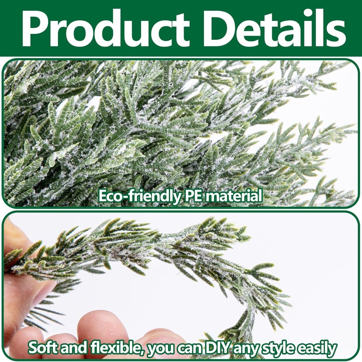 Watayo 60 Pcs Christmas Artificial Pine Branches with Red Berry Stems, 10.5&34; Faux Evergreen Norfolk Pine Cypress Leaves Stems, Fake Foliage Pine Needles Picks for DIY Craft Garland Home Decor - Homesidy.com