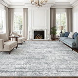 Soalmost Washable Area Rug 8x10, Large Soft Rugs for Living Room Vintage Beige Carpet 8x10 Area Rugs for Bedroom Dining Room Non - Slip Stain Resistant Under Table Rug - Homesidy.com