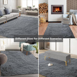 Shag Area Rugs for Bedroom Living Room,4X6 Ultra Soft Fluffy Area Rugs for Dorm, Indoor Carpet Nursery Rugs for Kids Girls Room Home Decor,Pink - Homesidy.com