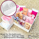 Uncluttered Designs Large Black Vanity Organizer - Countertop Mens Organizer With Drawers for Cologne, Deodorant, Beard, Shaving Lotion, Perfume &amp; Skincare - Perfect for Bathroom &amp; Bedroom Storage - Homesidy.com